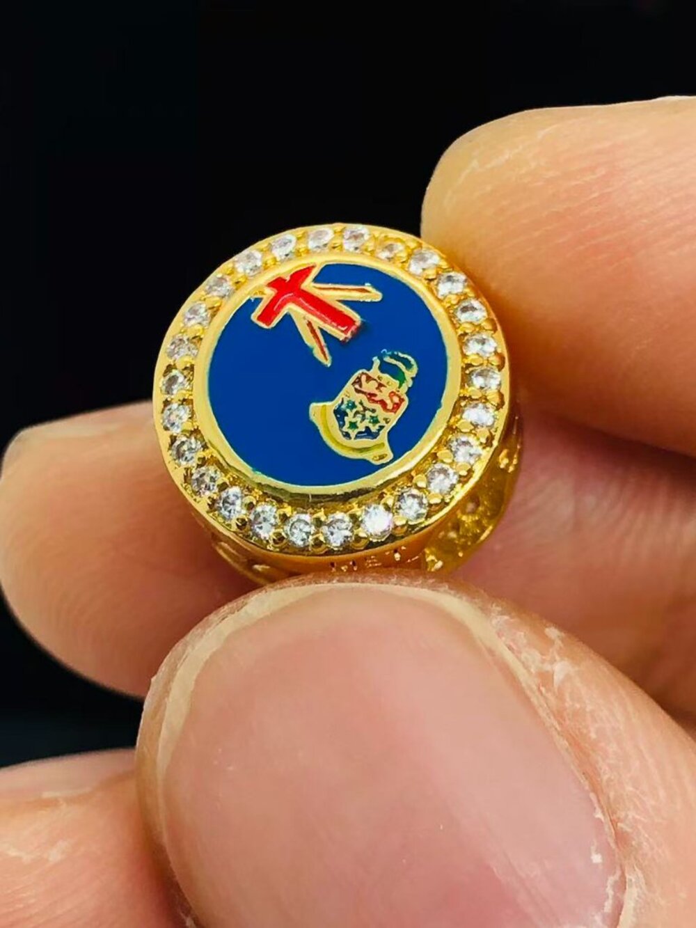 ✨🔥Pandora Cayman Islands Flag Exclusive Button Charm